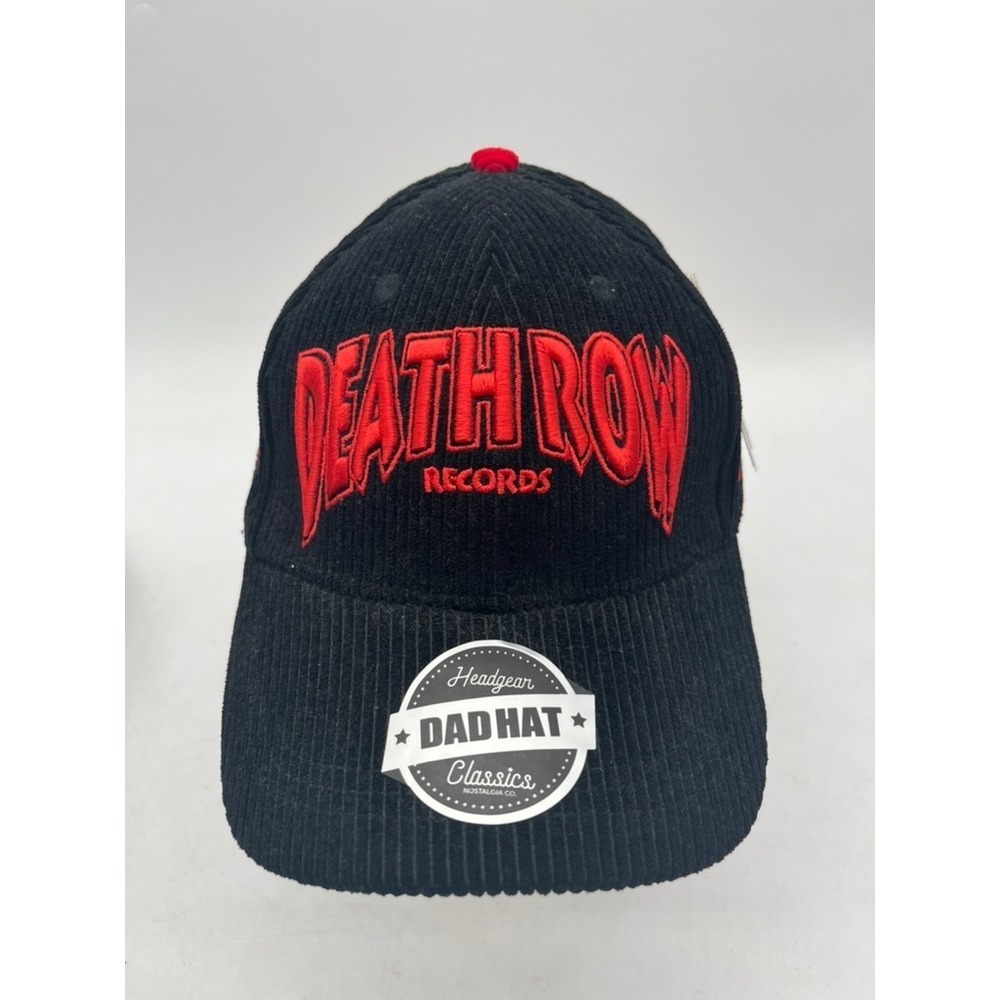 NWT Death Row Records Black Youth Corduroy Hat DAD HAT Classic Cap Size OS